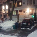 Snow shoveling, starting mid-season